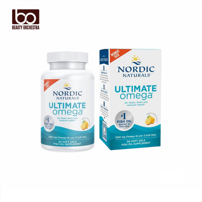 Picture of Nordic Naturals Ultimate Omega Lemon Flavor 1280 mg Omega-3 High-Potency Omega-3 Fish Oil - 90 Soft Gels