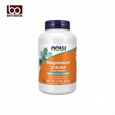 Picture of NOW Magnesium Citrate Pure Powder Enzyme Function Nervous System Support 8-Ounce 227 g