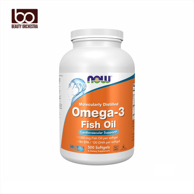 Picture of NOW Omega-3 Fish Oil 180 EPA / 120 DHA Molecularly Distilled Cardiovascular Support 500 Softgels