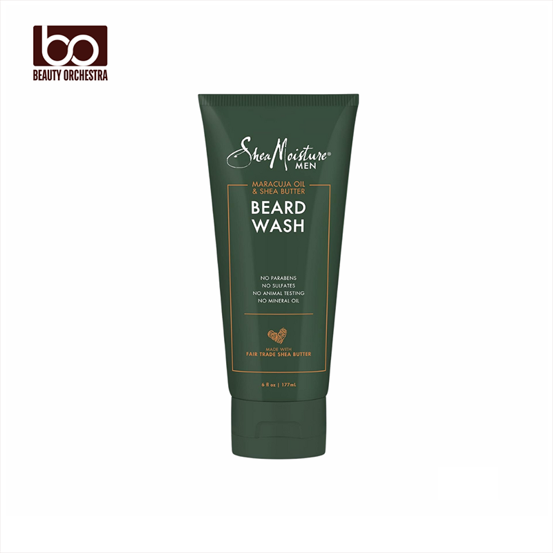 Picture of SheaMoisture Beard Wash for Full Beards - Maracuja Oil & Shea Butter to Deep Clean and Refresh - 6 oz 177 ml
