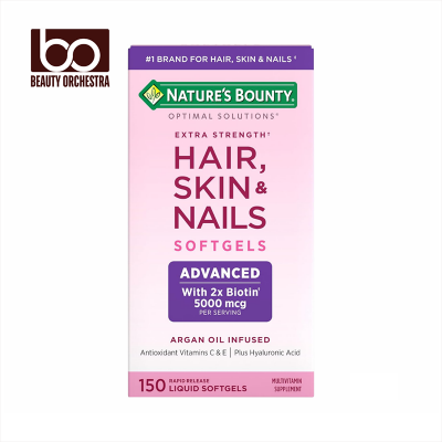 Picture of Nature's Bounty Extra Strength Hair, Skin & Nails 5000 mcg - 150 Softgels