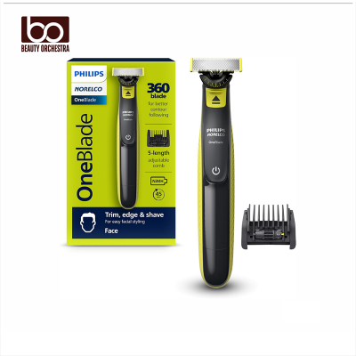 Picture of Philips Norelco OneBlade 360 Hybrid Face, Electric Beard Trimmer and Shaver, with 360 Blade Technology, 1x 360 Blade for Face, 5in1 Adjustable Comb