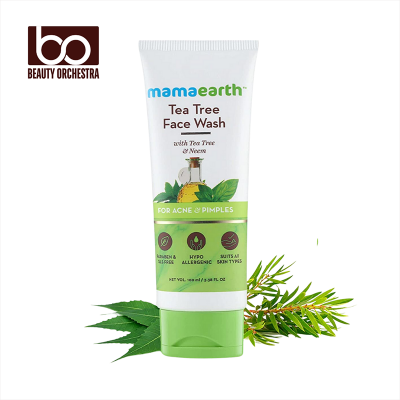 Picture of Mamaearth Tea Tree Face Wash for Normal to Oily Skin 100 Ml Purifying Foaming Cleanser