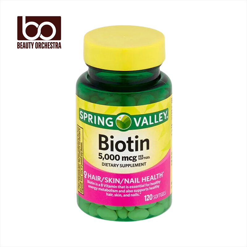 Picture of Spring Valley Biotin 5000mcg - 120 Softgels