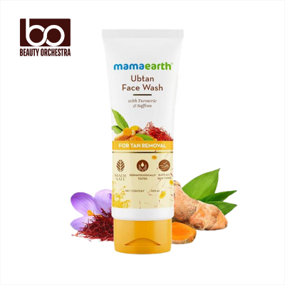 Picture of Mamaearth Ubtan Face Wash for Women 100 Ml Natural Ayurvedic Blend of Turmeric Saffron Neem Soap-Free Gentle Cleanser