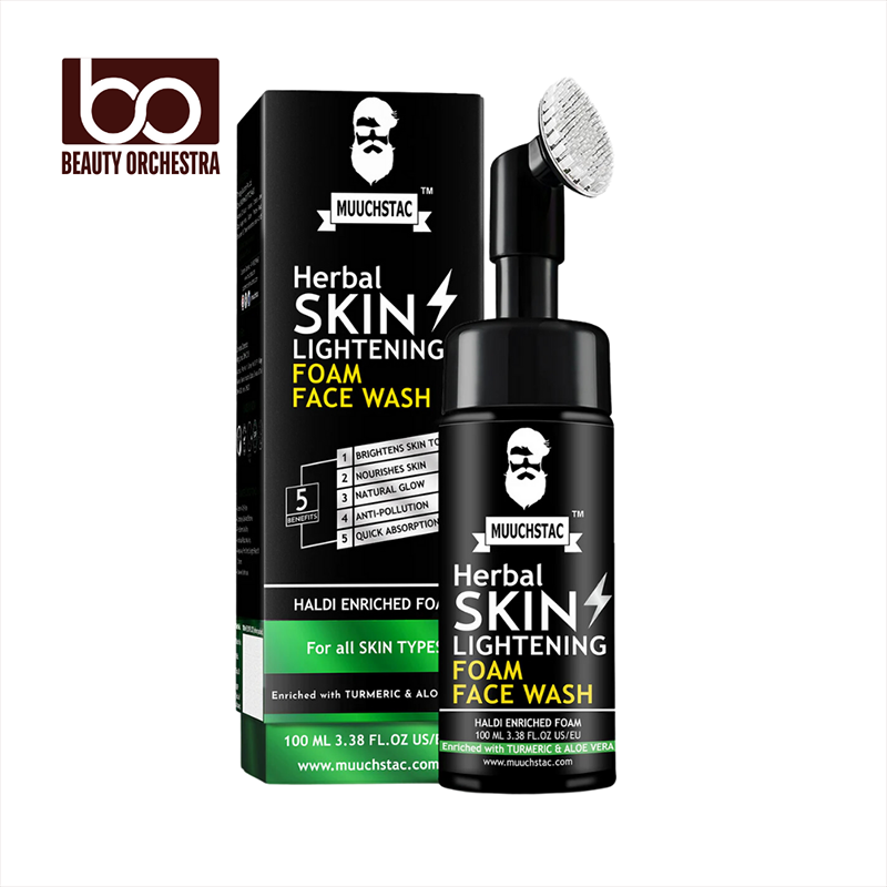 Picture of Muuchstac Herbal Skin Lightening Foam Face Wash - 100ml