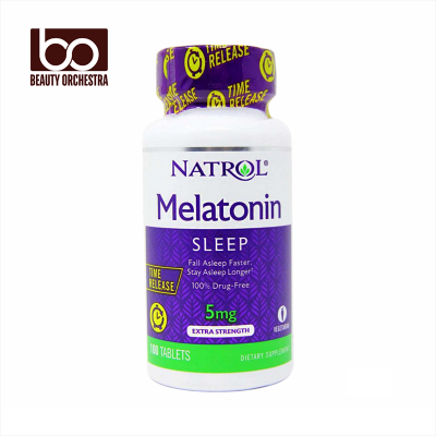 Picture of Natrol Melatonin 5mg - 100 Tablets (Time release, 5mg tablets, USA)
