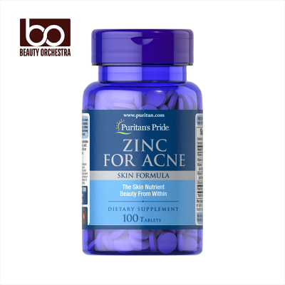 Picture of Puritan's Pride Zinc for Acne - 100 Tablets