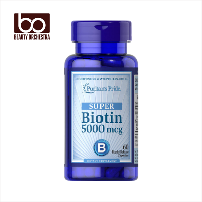 Picture of Puritans Pride Biotin 5000mcg - 60 Capsules