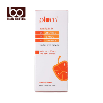 Picture of Plum 3% Vitamin C 3% Peptide & 3% Caffeine Eye Cream with Mandarin - 15g