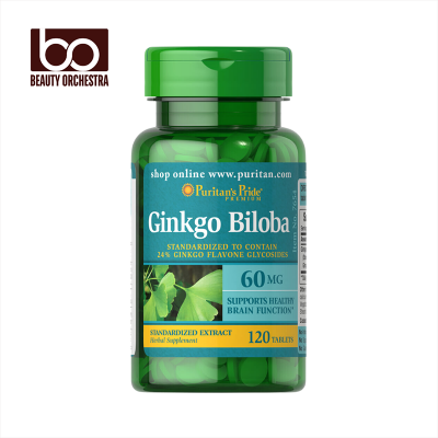 Picture of Puritans Pride Ginkgo Biloba Standardized Extract 60 mg - 120 Tablets