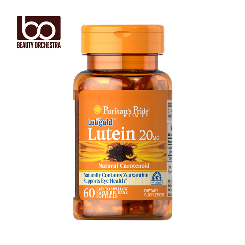 Picture of Puritans Pride Lutein 20 mg with Zeaxanthin - 60 Softgels