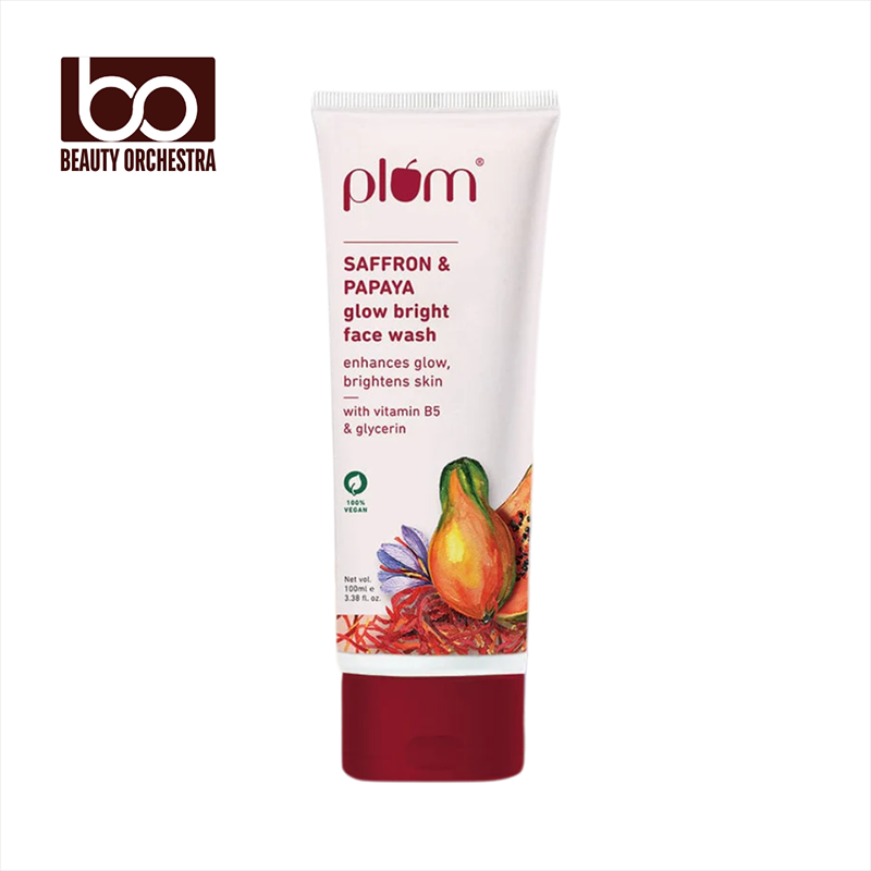 Picture of Plum Saffron & Papaya Glow Bright Face Wash - 100ml