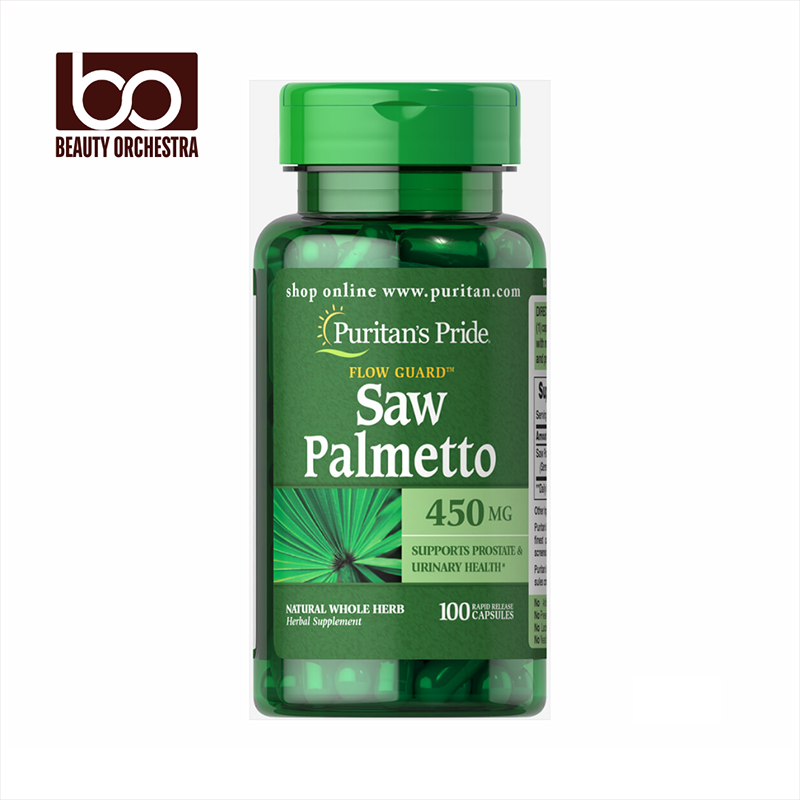 Picture of Puritan's Pride Saw Palmetto 450 mg - 100 Capsules