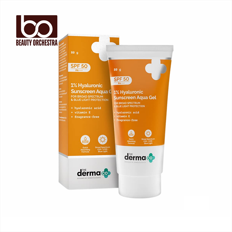 Picture of The Derma Co 1% Hyaluronic Acid Sunscreen Aqua Gel - 80g