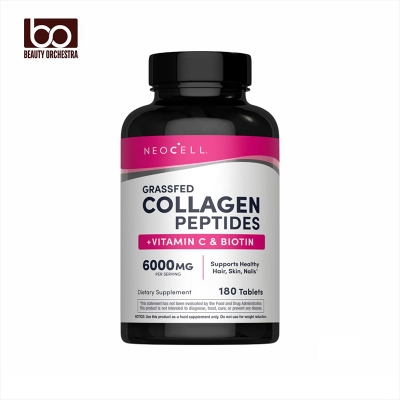 Picture of Neocell Grassfed Collagen + Vitamin C & Biotin for Healthy Skin, Hair, Nail & Joint Support - 180 Tablets