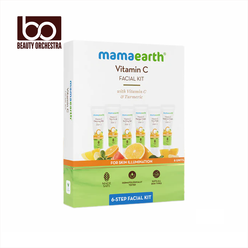 Picture of Mamaearth Vitamin C Facial Kit With Vitamin C & Turmeric For Skin Illumination - 60g