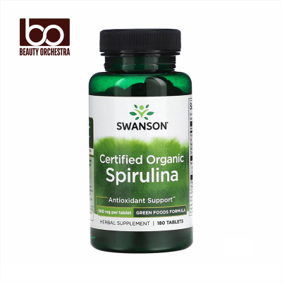 Picture of Swanson Certified Organic Spirulina 500 mg - 180 Tablets