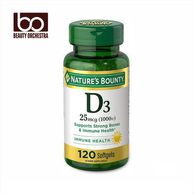Picture of Nature's Bounty Vitamin D3 1000 IU 25 mcg - 120 Rapid Release Softgels