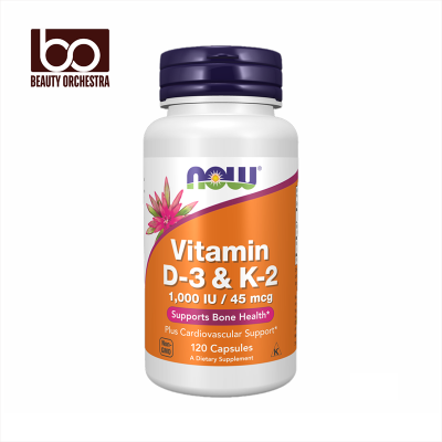 Picture of NOW Vitamin D3 And K2 Veg Capsules 120 Count