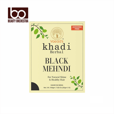 Picture of Vagad's Khadi Herbal Black Hair Mehndi - 100g