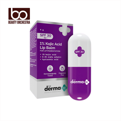 Picture of The Derma Co 1% Kojic Acid Lip Balm With Alpha Arbutin & Hyaluronic Acid - 4g