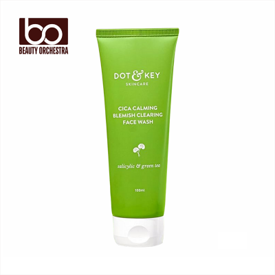 Picture of Dot & Key CICA Face Wash for Acne Prone Skin, 2% Salicylic Acid Face Wash with Green Tea | For Oily & Sensitive Skin | Sulphate Free Face Wash for Men & Women | Oil Control Face Wash with Zinc | 100ml