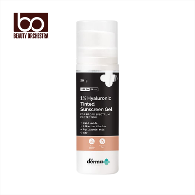 Picture of The Derma Co 1% Hyaluronic Tinted Sunscreen Gel - 50g