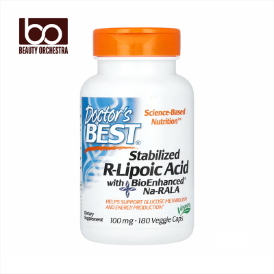 Picture of Doctor’s Best Stabilized R-Lipoic Acid with BioEnhanced Na-RALA 100 mg – 180 VegCaps