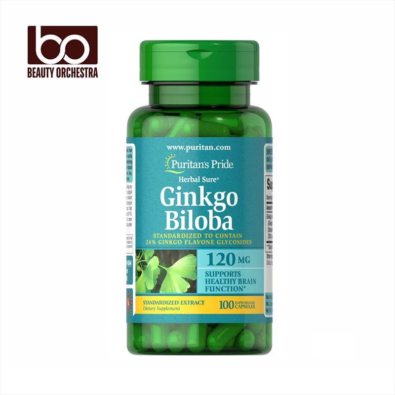 Picture of Puritan’s Pride Ginkgo Biloba Standardized Extract 120 mg - 100 Capsules