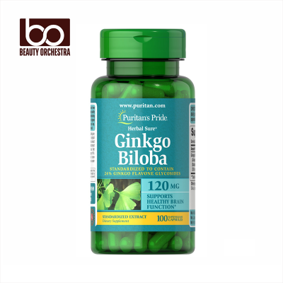 Picture of Puritan’s Pride Ginkgo Biloba Standardized Extract 120 mg - 100 Capsules