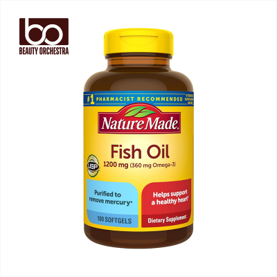 Picture of Nature Made Omega 3 Fish Oil 1200mg (Omega 3 Supplement with 100 Softgels, 50 Day Supply)