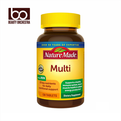 Picture of Nature Made Multi Multivitamin Tablets with Iron, Multivitamin for Women and Men for Daily Nutritional Support, 130 Tablets, 130 Day Supply