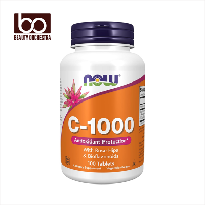 Picture of NOW Vitamin C 1000 With Rosehips & Bioflavonoids  - 100 Tablets