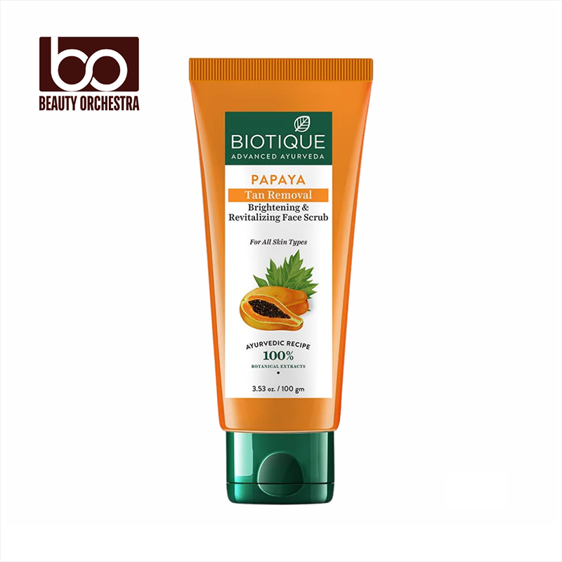 Picture of Biotique Papaya Tan Removal Face Scrub - 100g