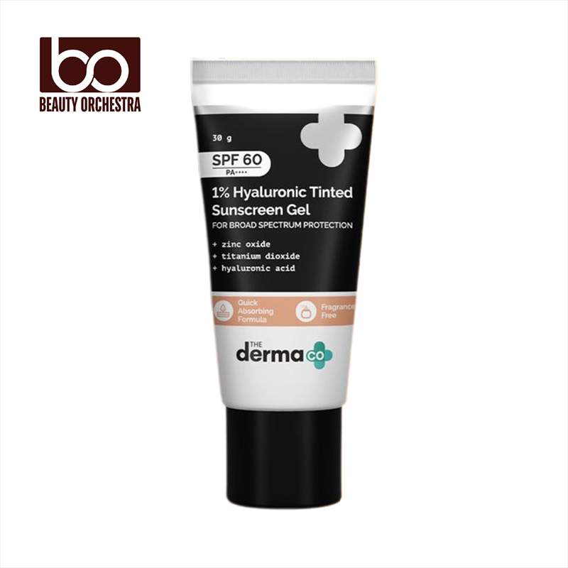 Picture of The Derma Co 1% Hyaluronic Tinted Sunscreen Gel - 30g
