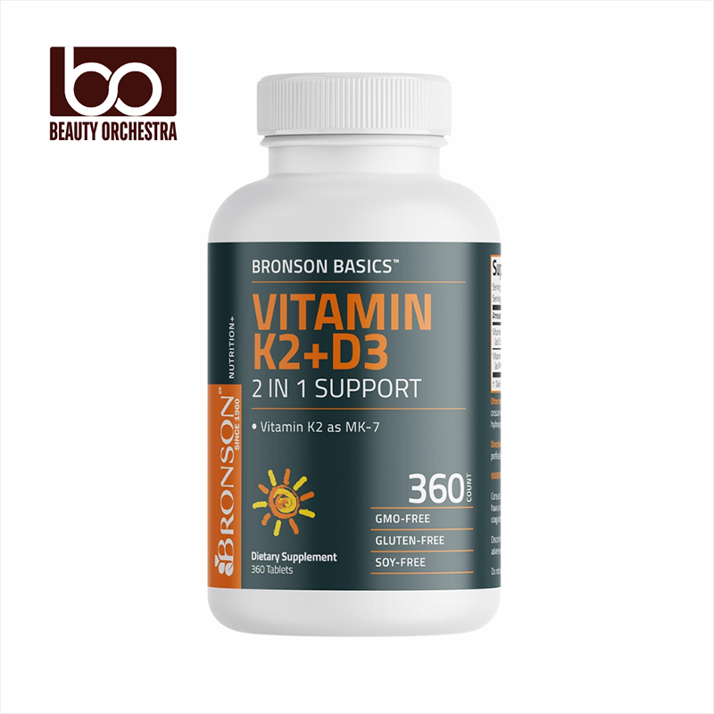 Picture of Bronson Basics Vitamin K2+D3 (MK7) Supplement - 360 Tablets