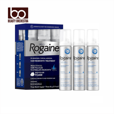 Picture of Men's Rogaine 5% Minoxidil Foam Hair Regrowth Treatment - 3 Month Supply