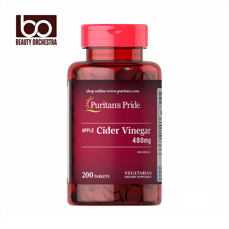 Picture of Puritan's Pride Apple Cider Vinegar 480mg - 200 Tablets