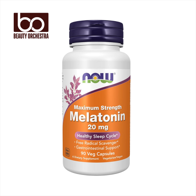 Picture of NOW Melatonin Maximum Strength 20 mg - 90 Veg Capsules