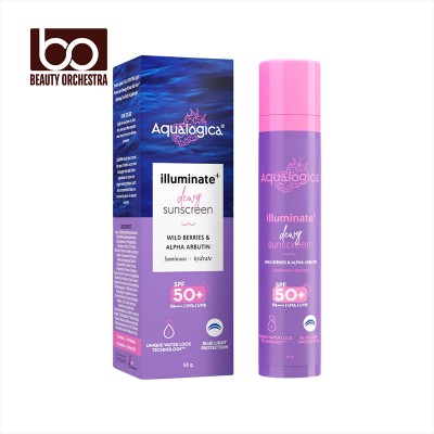 Picture of Aqualogica Illuminate+ Dewy Sunscreen SPF 50+ PA++++ with Wild Berries & Alpha Arbutin - 50g