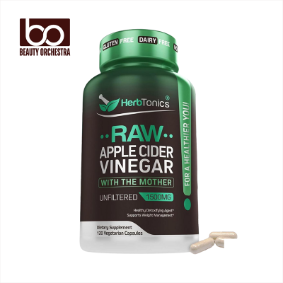 Picture of Herbtonics Raw Apple Cider Vinegar 1500mg - 120 Veg Tablets