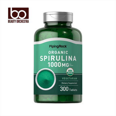 Picture of Piping Rock Organic Spirulina 1000 mg - 300 Tablets