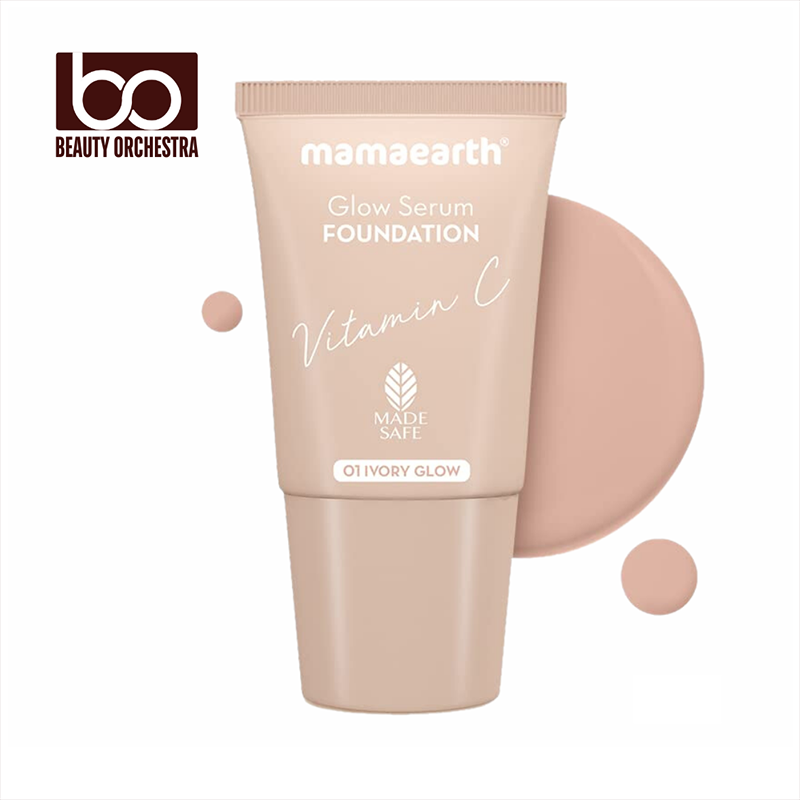 Picture of Mamaearth Glow Serum Foundation Mini Tube - 01 Ivory Glow - 18ml