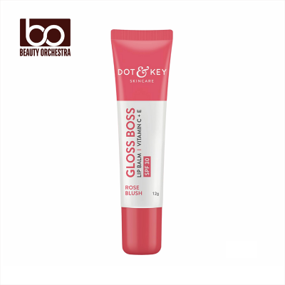 Picture of Dot & Key Gloss Boss Vitamin C + E Lip Balm - Rose Blush - 12g