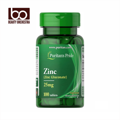 Picture of Puritan's Pride Zinc Gluconate 25 mg - 100 Tablets