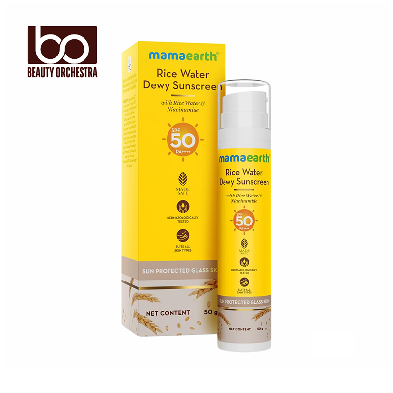Picture of Mamaearth Rice Water Dewy Sunscreen SPF 50 & PA++++ - 50g