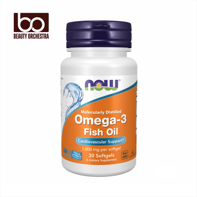 Picture of NOW Omega-3 Fish Oil - 30 Softgels (USA Made Omega 3 Fish Oil for Healthy Heart Support)