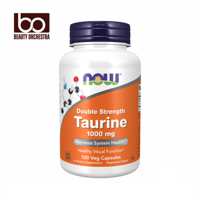 Picture of NOW Double Strength Taurine 1000 mg  - 100 Veg Capsules