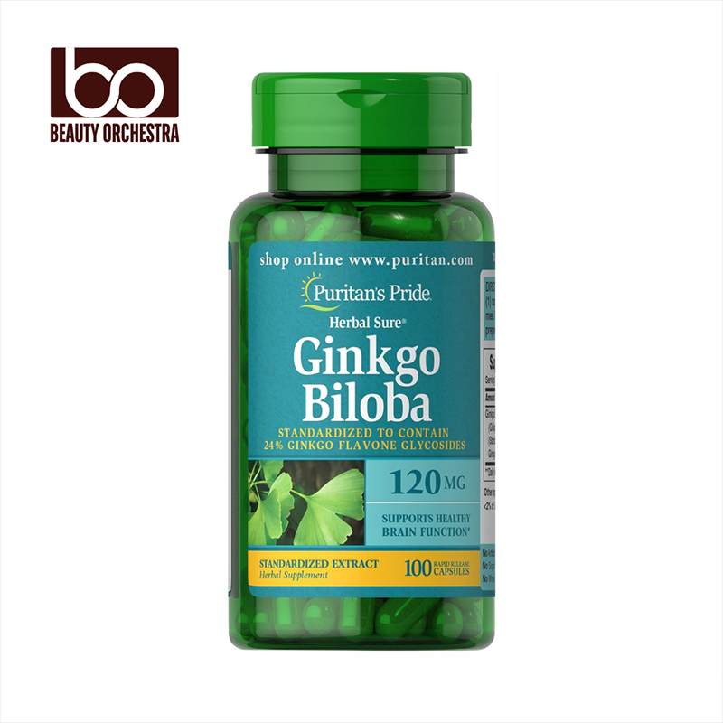 Picture of Puritan's Pride Ginkgo Biloba 120 mg - 100 Capsules
